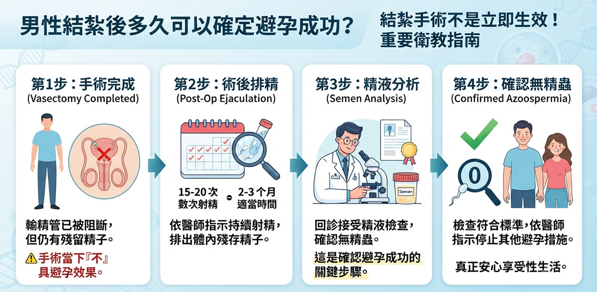 結紮手術不是立即生效